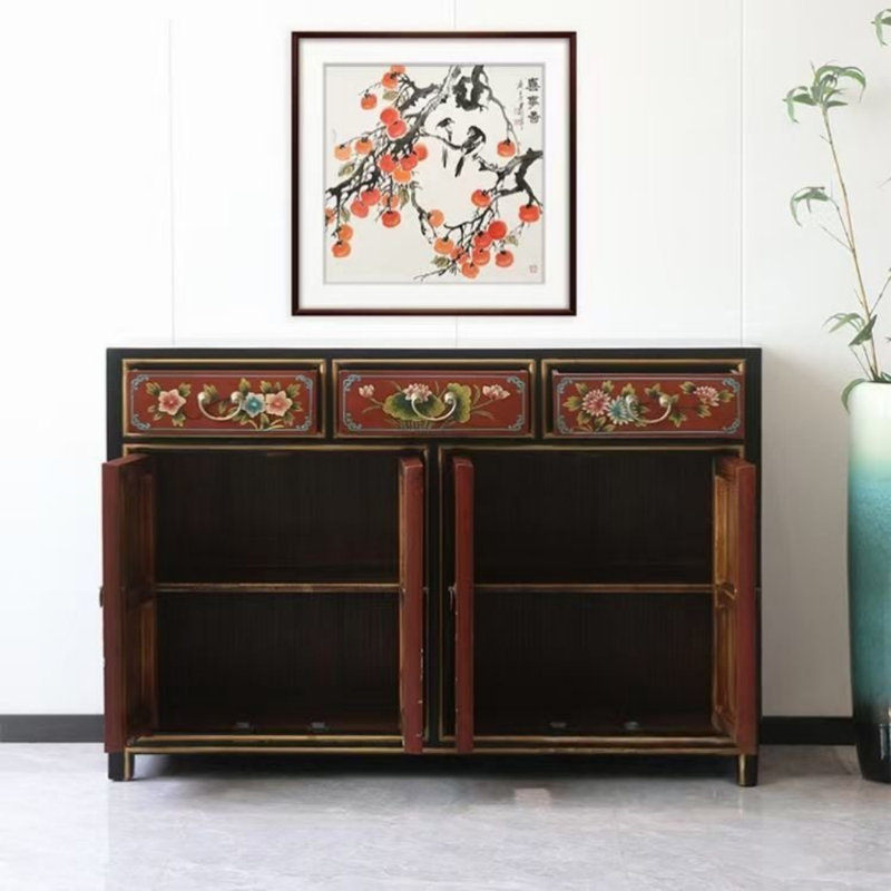 Buffet grande capacité à peinture rétro