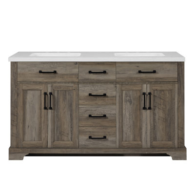 Ensemble de meuble-lavabo double 60 po Burgoon