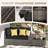 2 -Person Rattan Patio Safo With Cushions-120921341-120921340