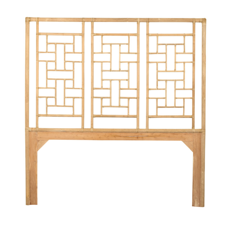 Ohana Rattan Open-Frame Headboard, Queen, Natural