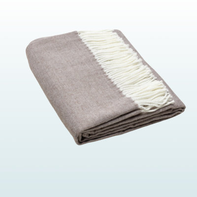 Jeté en peluche à chevrons Trio