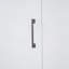 Grand lit escamotable avec placard, blanc