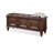 Dark Brown Upholstered Shoe Storage Bench-130968941