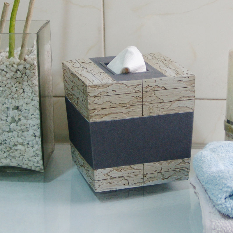  Couvercle de boîte à mouchoirs Rustic Stone Antique Boutique