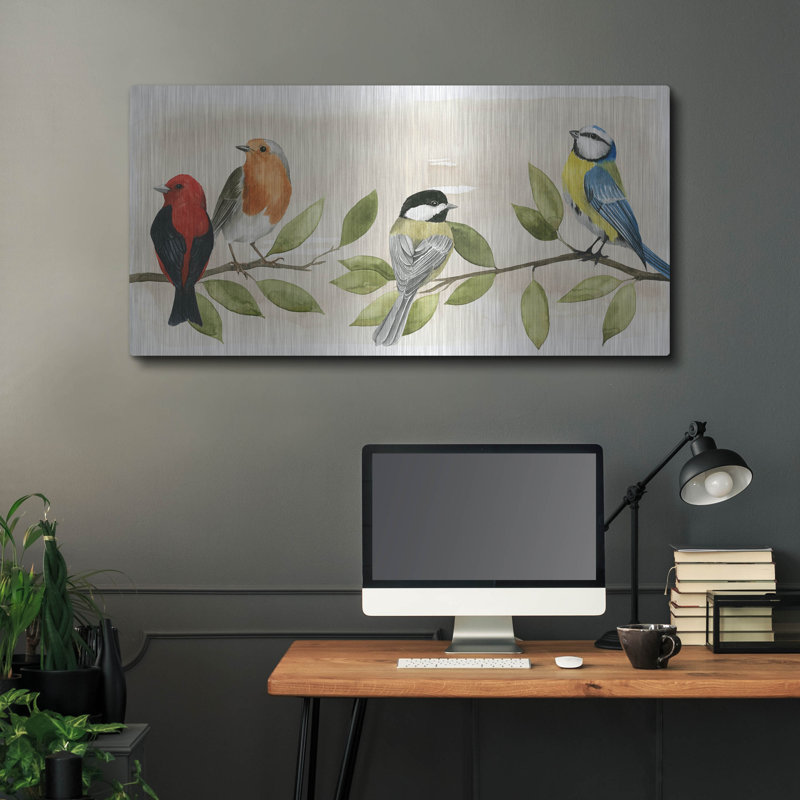 «Treetop Gathering II» par Grace Popp, H 24 po x l 48 po