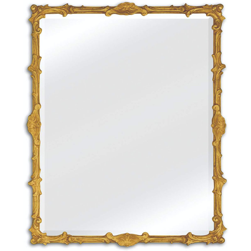 The Hareville Wood Wall Mirror, 39" x 27"