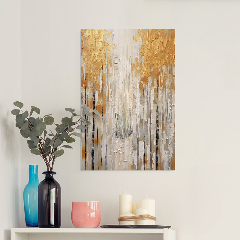 ABSTRACT Series CMXLV - Impression sur toile seulement - NON CADRE, H 12 po x l 8 po