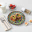 6 Piece Bohemian Print Dessert Plate Set,8.5 Inch Salad Plates,Assorted Floral&Geometric Prints