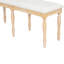 Banc de salle à manger, 50,4 pouces, 6 pieds en bois massif, capacité de 330 lb, banc à finition usée avec charme rétro, poids aspect naturel