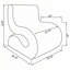 Chaise courbée sans accoudoirs Boucle-1125809763