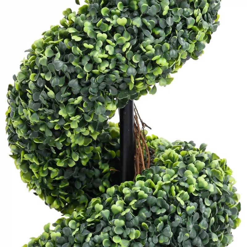 Faux Boxwood Plant in Pot, 89cm H x 29cm W x 29cm D