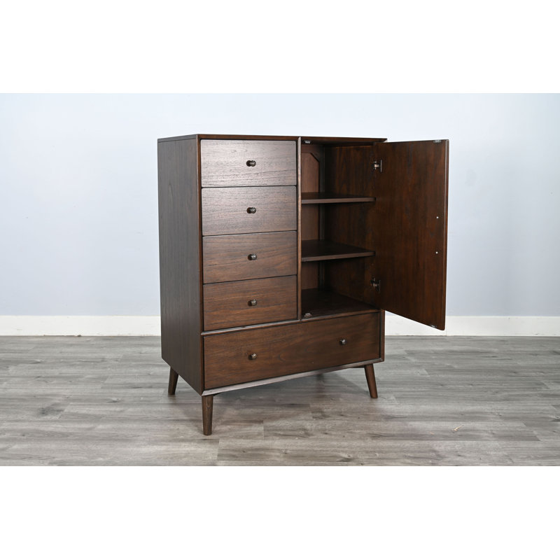 Commode 5 tiroirs Baesmarc, Noyer