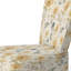 Chaise d'appoint rembourrée blanc Carnation Mandalas Flowers Boho