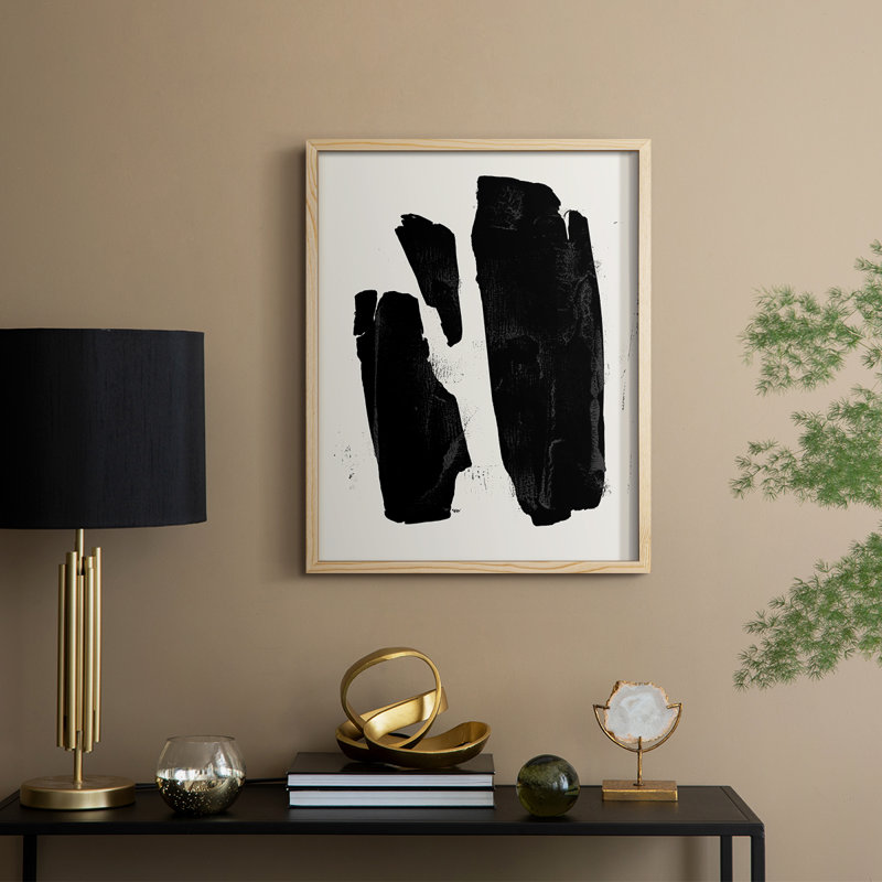 Triple Block Print II, reproduction encadrée - bois massif
