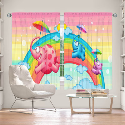 Paire de rideaux obscurcissant en polyester Lamia