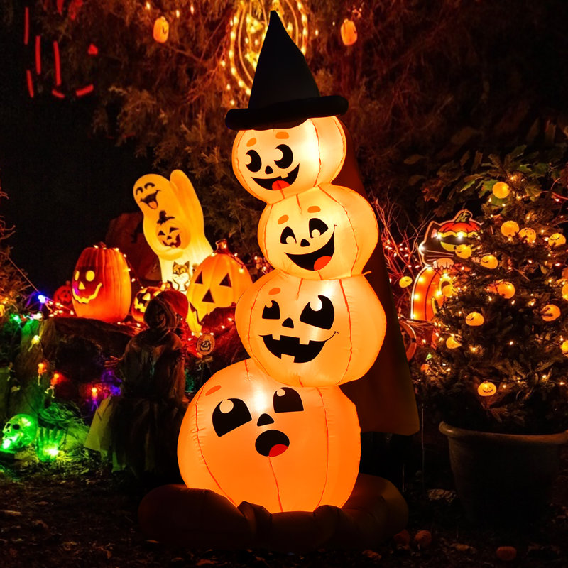 Ensemble gonflable de citrouille d'Halloween Costway
