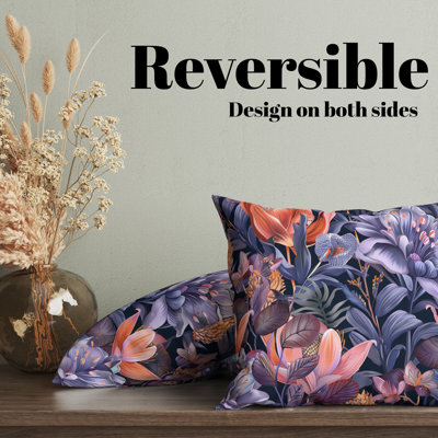 Seraphina Floral Reversible Pillow Cover