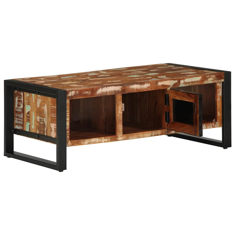 19-2 Coffee Table with Storage, Reclaimed solid wood