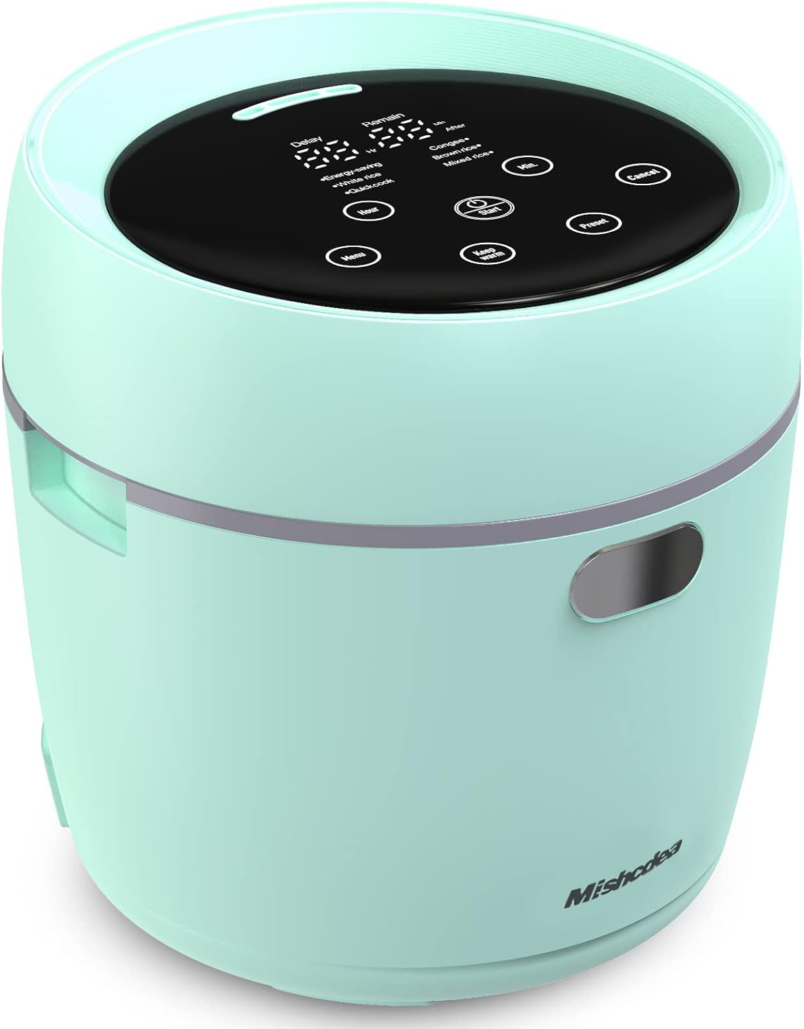 Mishcdea Small Rice Cooker 3 Cups (uncooked), 12 Hours Preset And Keep