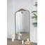Miroir pleine longueur 66 po x 36 po, miroir arqué suspendu ou appuyé contre le mur, grand miroir doré pour le salon