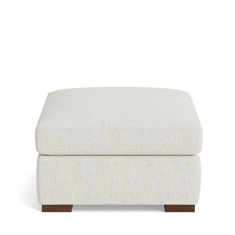 Lucca Ottoman, Performance Weave - Snow
