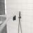 Innovative Dual Function Shower System, Stainless Steel, Modern Matte Black, Perfect For Luxury Spa-like Experience