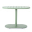 Ensemble bistro en fer pour espaces extérieurs - Finition bleu sarcelle mat, fer, 2 chaises et table ovale, Couleur : Bleu sarcelle mat, idéal pour terrasse et jardin.