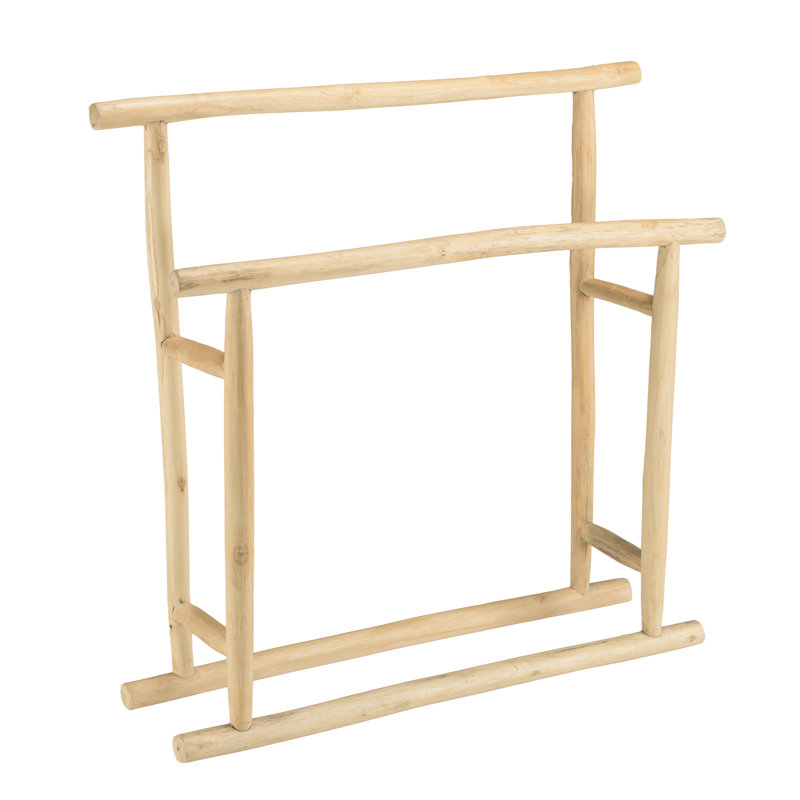 Zech Wood 2 Freestanding Towel Rack