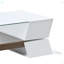 Table basse à plateau en verre de 6 mm avec tablettes ouvertes et armoires-513570745