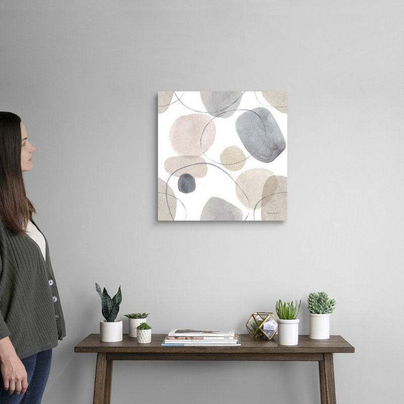 «Think Neutral 14» par Lisa Audit - reproduction d'art, Toile tendue, H 20 po x l 20 po x P 1,25 po
