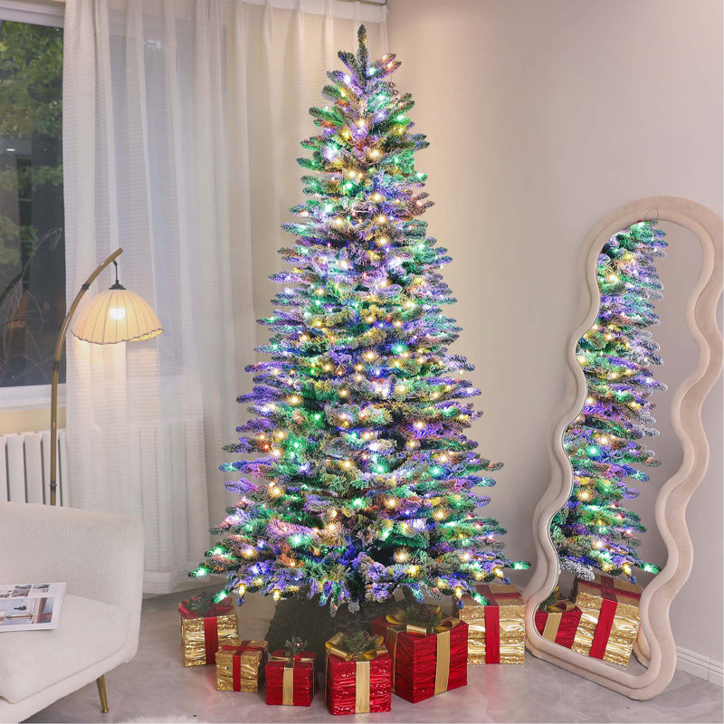 Arbre de Noël artificiel pin 7,5 pi, 7.4'