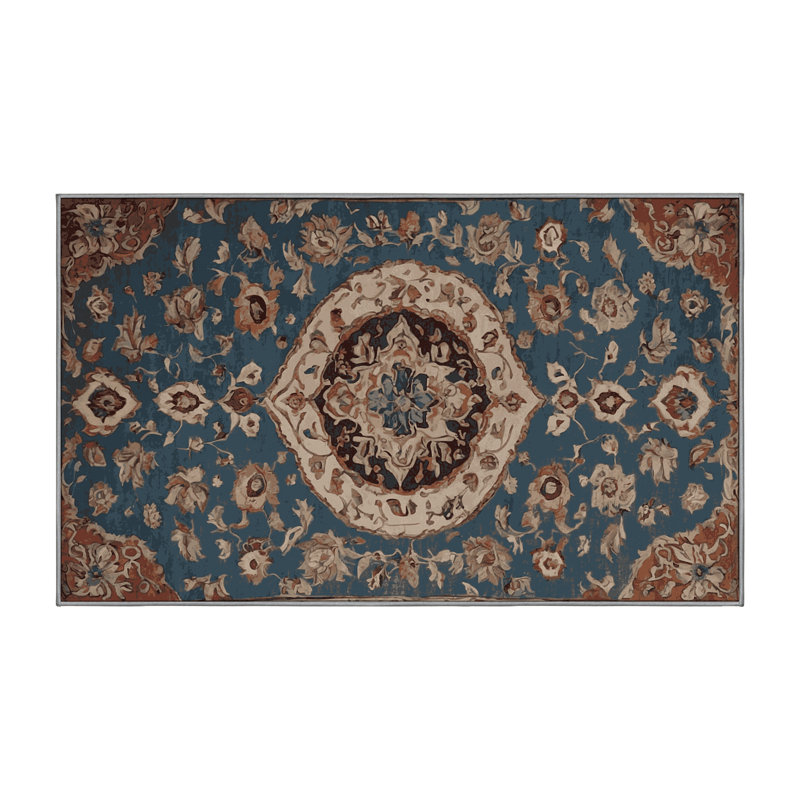 Machine Washable Gray Area Rug, Rectangle 8' x 12'