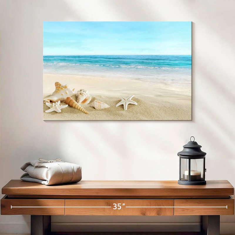 Aletra Beach Seashells, 16" H x 24" W