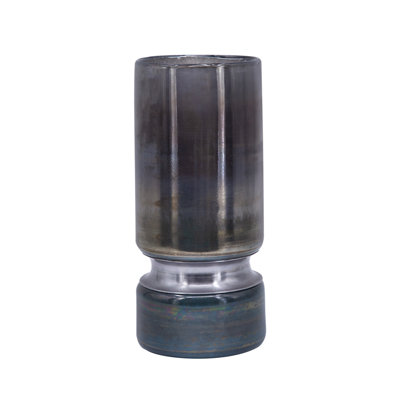 Aurian Glass;Steel Table Vase