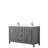 Daria 60'' Double Bathroom Vanity with Carrara Marble Top-97964211-97964213