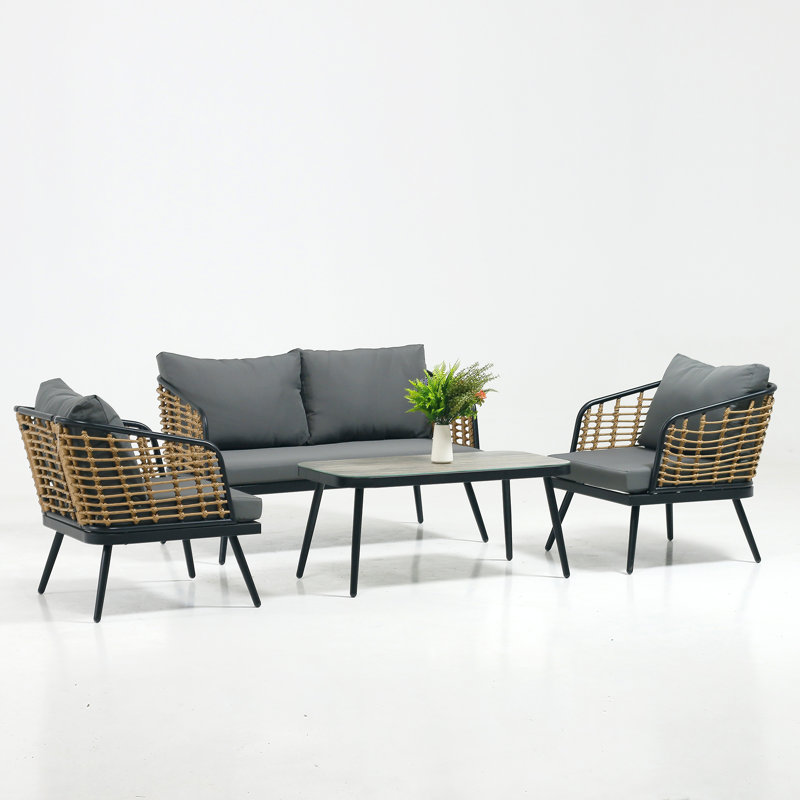 Ensemble modulaire d'extérieur avec coussins 30 po Breyana