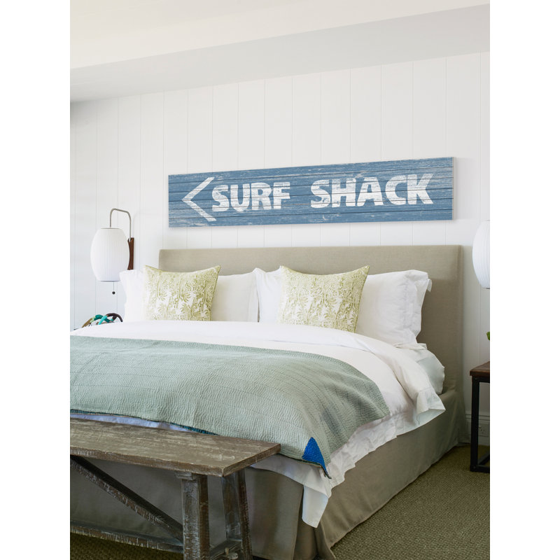 « surf shack », art de texture sur bois