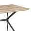 Light Brown 53-Inch Composite Wood Dining Table
