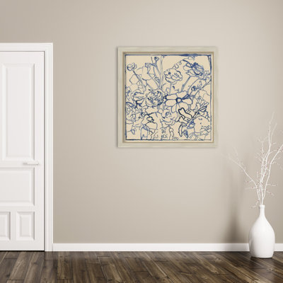 Reproduction d'art encadrée en bois indigo II par Megan Meagher