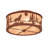 Clayre Mica Flush Mount