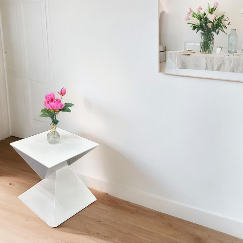 Table de bout Fite Block, Blanc