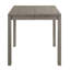 Table carrée extensible à hauteur de comptoir contemporaine 1pc