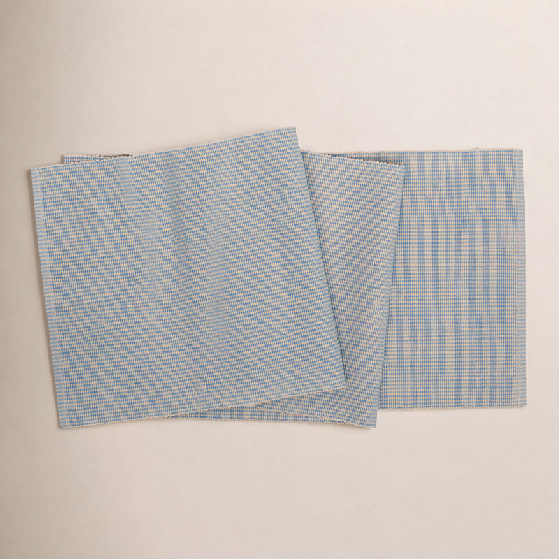Gilmour Port Stripe Cotton Table Runner, Aegean