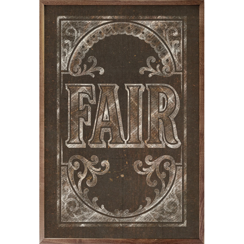 Fair Sign, H 8 po x l 5 po