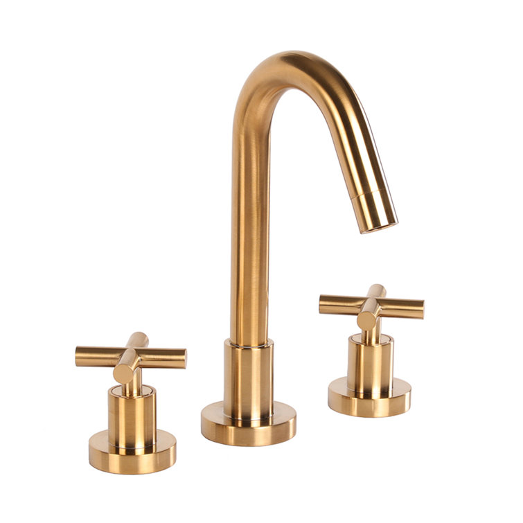 Cigno Widespread Bathroom Faucet with Drain Assembly