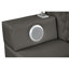 Grand lit masseur multifonctionnel en bois et similicuir gris Zoya-25003884-25003885