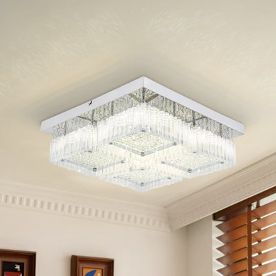 Flush mount Bedroom Ceiling Lights Square Ceiling Light Hallway Light Fixtures 24W 4000K