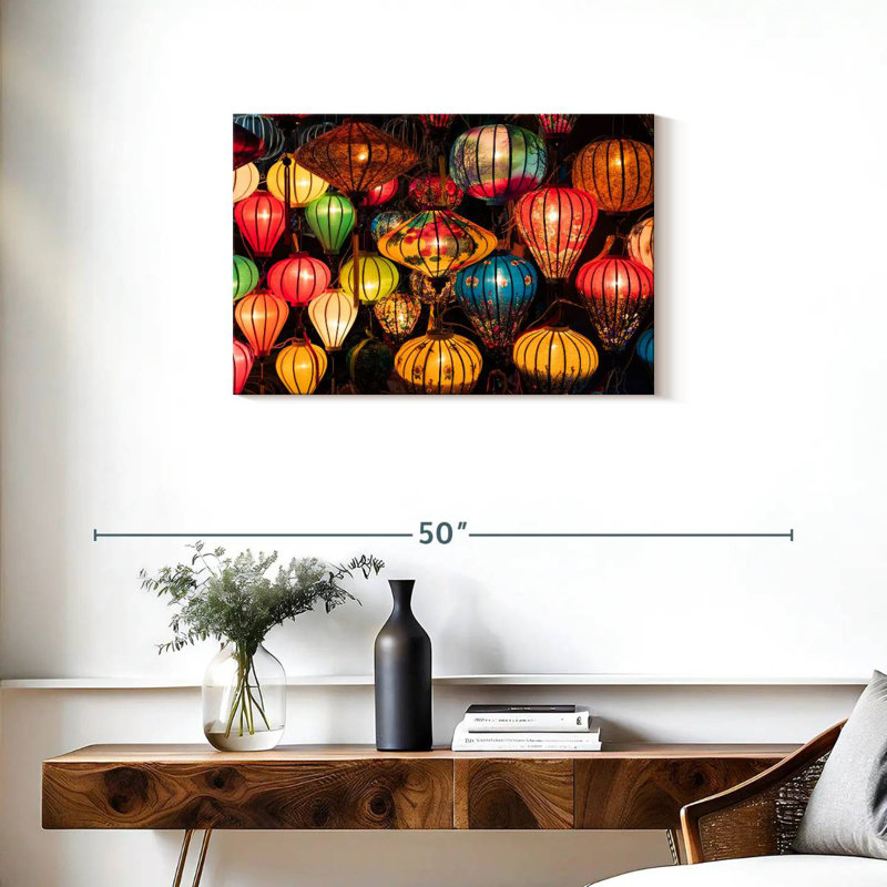 Kerner Glowing Chinese Lanterns, 20" H x 30" W