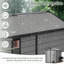 Remise de rangement extérieure en résine durable de l 6 pi x P 8 pi avec plancher, remise de jardin en plastique imperméable et résistante aux rayons UV pour les outils de jardin, les vélos et l'équipement, remise de rangement durable pour l'extérieur-119918347