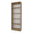 Natural Oak And White 5-Shelf Bookcase With Open Storage-830927834-830927833